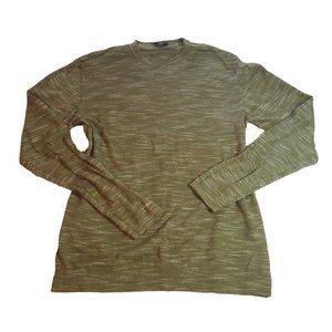 Saks Fifth Ave army green knit long-sleeve